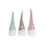 Père Noël DKD Home Decor Rouge Vert Rose Gnome 17 x 16 x 54 cm (3 Unités)