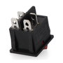 Edm Interrupteur double encastrable on/off 15A noir