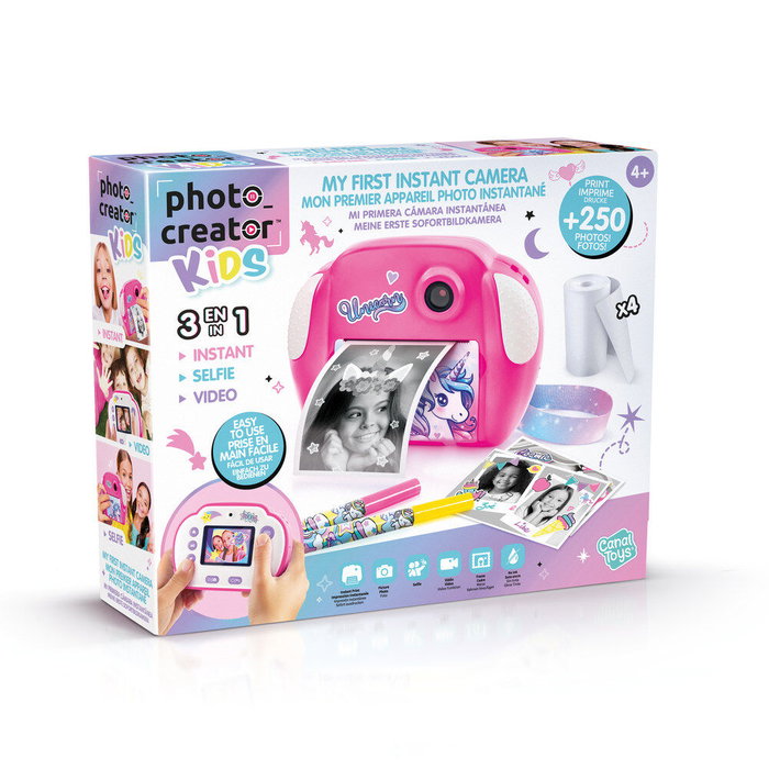 Canal Toys Photo Creator Appareil Photo Instantané Thème Licorne Blanc et Rose