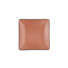 Bidasoa Plat Lisse Gio 18x18 cm en Mélamine Noir