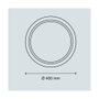 Cristalrecord Plafonnier LED Charly circulaire, blanc, 46 W, 3CCT