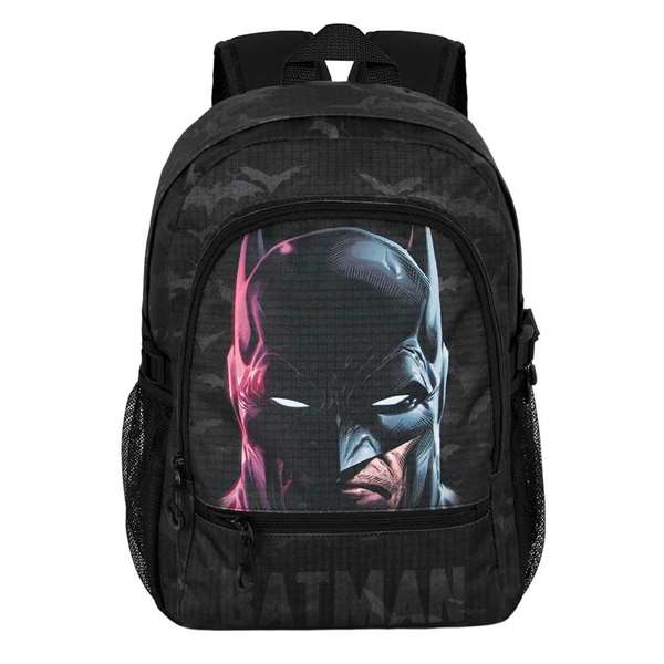 Karactermania Mochila Batman Fight Fan 2.2 Face - Sac à dos urbain léger pour enfant - Design Batman - 44x31x18 cm