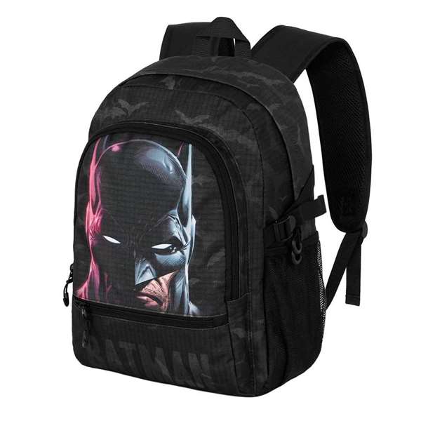 Karactermania Mochila Batman Fight Fan 2.2 Face - Sac à dos urbain léger pour enfant - Design Batman - 44x31x18 cm