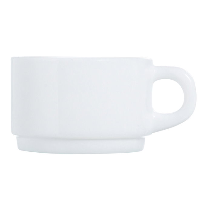 Luminarc Tasses Opal Apilables en Verre Blanc 28 cL (6 Unités) Luminarc Tasses Opal Apilables en Verre Blanc 28 cL (6 Unités)