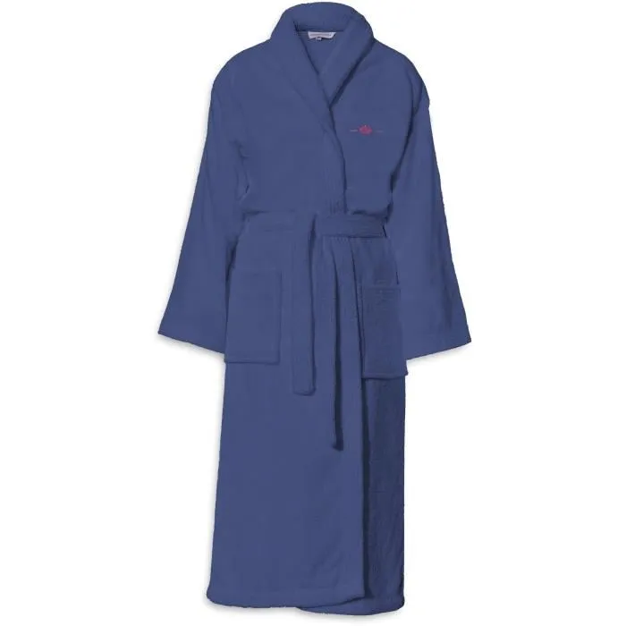 Le Temps D'Un Bain Peignoir Unisexe Bleu Taille S