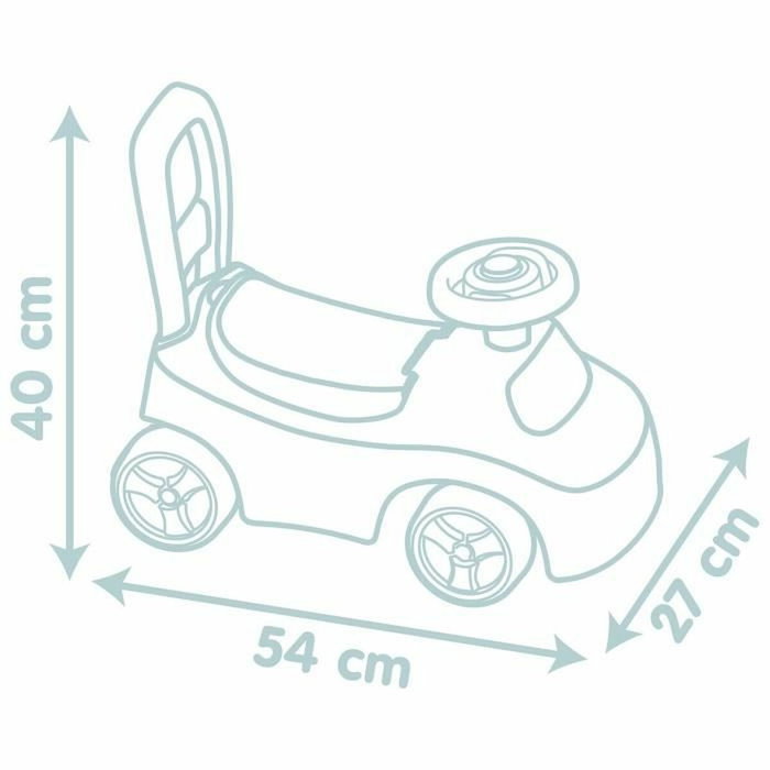 Smoby Little Smoby Porteur Auto avec coffre et klaxon