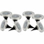 Lumisky Lot de 8 spots solaires ronds DECKY blanc froid Ø12 cm
