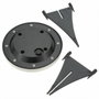 Lumisky Lot de 8 spots solaires ronds DECKY blanc froid Ø12 cm
