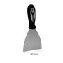WOLFPACK LINEA PROFESIONAL Spatule en acier inoxydable 80 mm, manche en caoutchouc