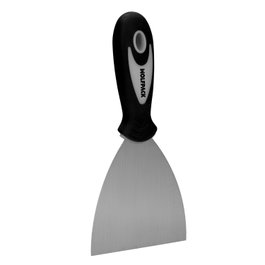 WOLFPACK LINEA PROFESIONAL Spatule en acier inoxydable 80 mm, manche en caoutchouc