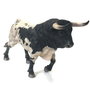 DEQUBE - Figurine Toro Bravo Berrendo Trotant, Repeint Main, Détails Maximaux, Collection de 20 Taureaux