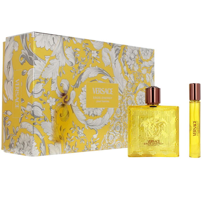 Versace Coffret EROS ENERGY 3 pièces - Eau de Parfum 100ml + 10ml et Trousse de Toilette