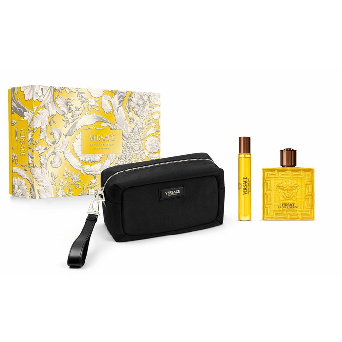 Versace Eros Energy Coffret 3 pièces pour Homme (100 ml + 10 ml + Trousse)