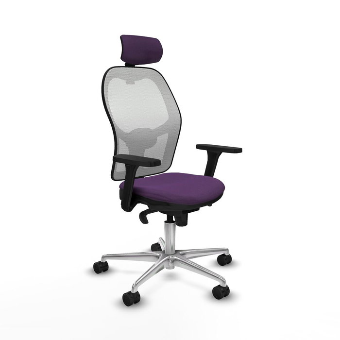 Piqueras y Crespo Chaise de Bureau avec Appui-tête 3D086N2 Violet Piqueras y Crespo Chaise de Bureau avec Appui-tête 3D086N2 Violet