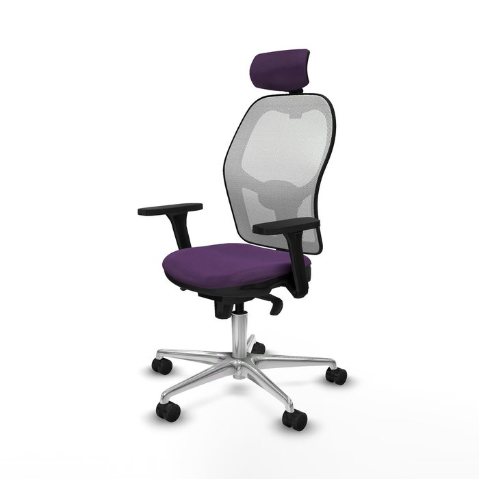 Piqueras y Crespo Chaise de Bureau avec Appui-tête 3D086N2 Violet Piqueras y Crespo Chaise de Bureau avec Appui-tête 3D086N2 Violet