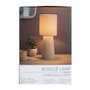 Home Deco Factory Lampe Bouclé Crème H.38 cm