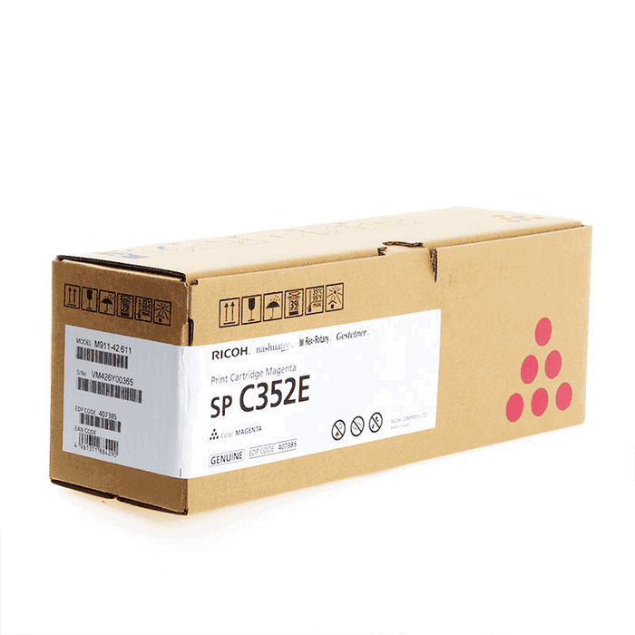 Ricoh Toner SPC352E / 408217 Cartouche d'encre Toner Magenta pour imprimante Ricoh Toner SPC352E / 408217 Cartouche d'encre Toner Magenta pour imprimante