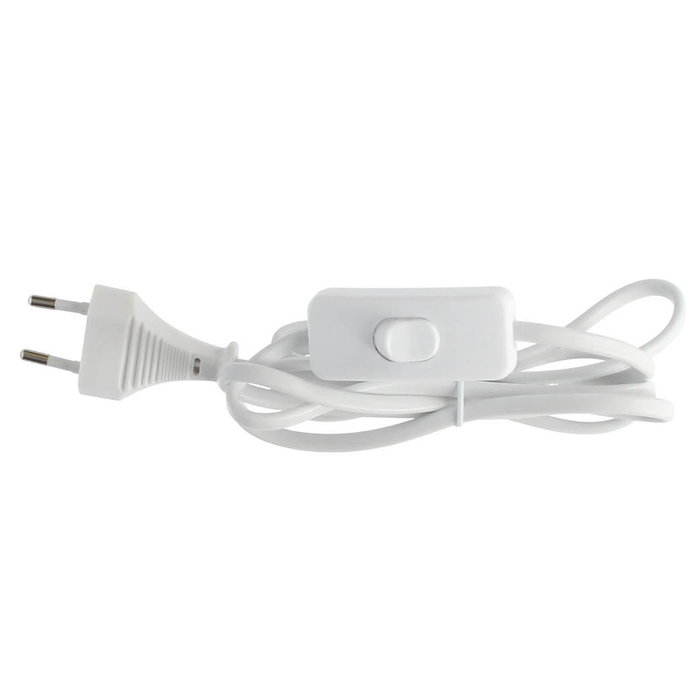 GSC Evolution Câble de connexion plat avec interrupteur 2x0.75mm 1,5M Blanco GSC Evolution Câble de connexion plat avec interrupteur 2x0.75mm 1,5M Blanco
