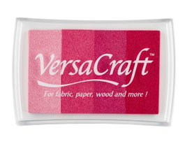 Tsukineko VERSACRAFT Tampon encreur 4 couleurs Tons Rojizos 95x65mm