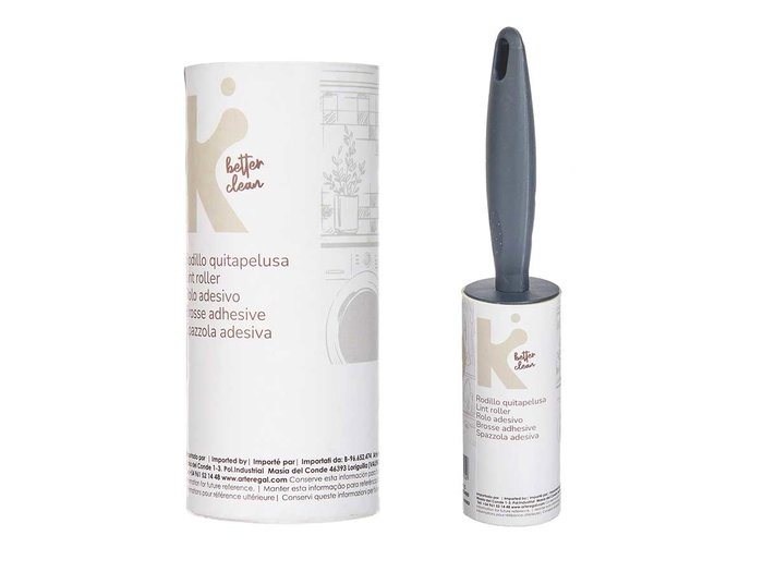 Arte Regal Set Quitapelusa Rodillo 20 Feuilles 4x21x4 cm Gris Plastique et Carton (Set de 48)