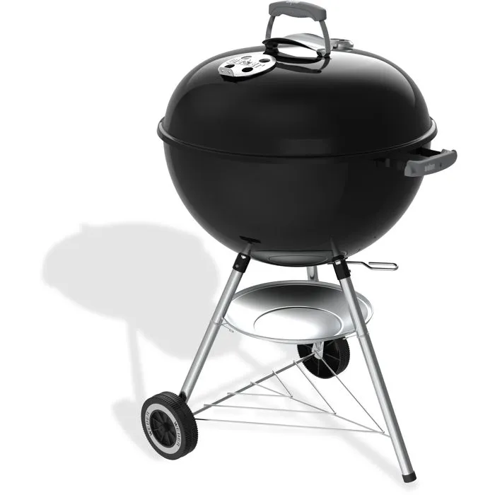 Weber Barbecue à Charbon Original Kettle - Ø57 cm - Cuve Acier Émaillé - Thermomètre Intégré - Grille 9 Couverts - Noir