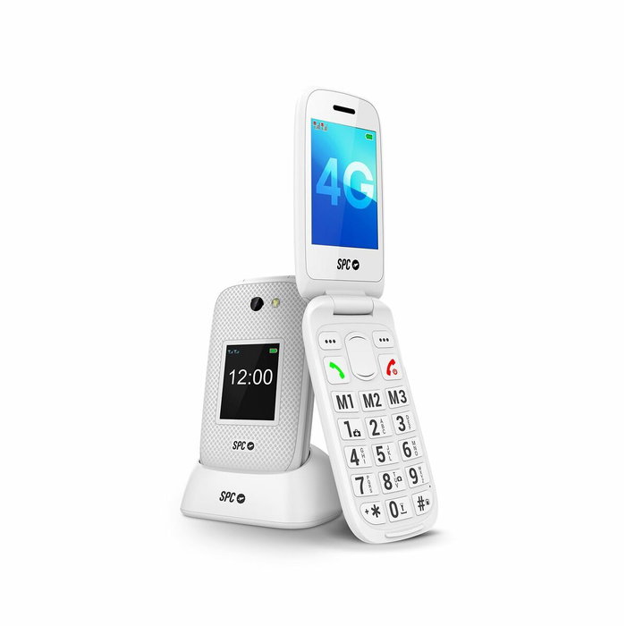 Téléphone portable pour personnes âgées SPC 2337B Blanc 128 GB 128 MB 2,8"