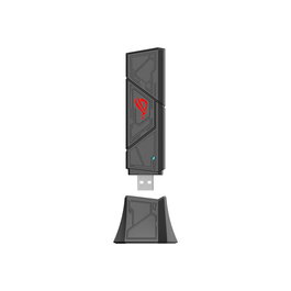 ASUS ROG USB-BE92 Dongle WiFi USB Double Bande Wi-Fi 7 BE9200 jusqu'à 5.8 Gbps, Référence 90IG09I0-MO0B00