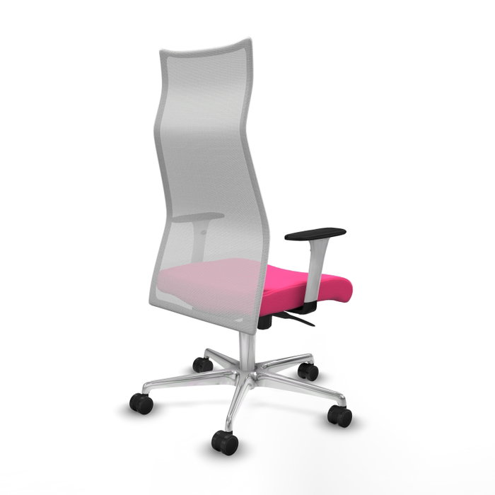 Piqueras y Crespo Chaise de Bureau Albacete Rose et Blanc Piqueras y Crespo Chaise de Bureau Albacete Rose et Blanc