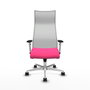 Piqueras y Crespo Chaise de Bureau Albacete Rose et Blanc