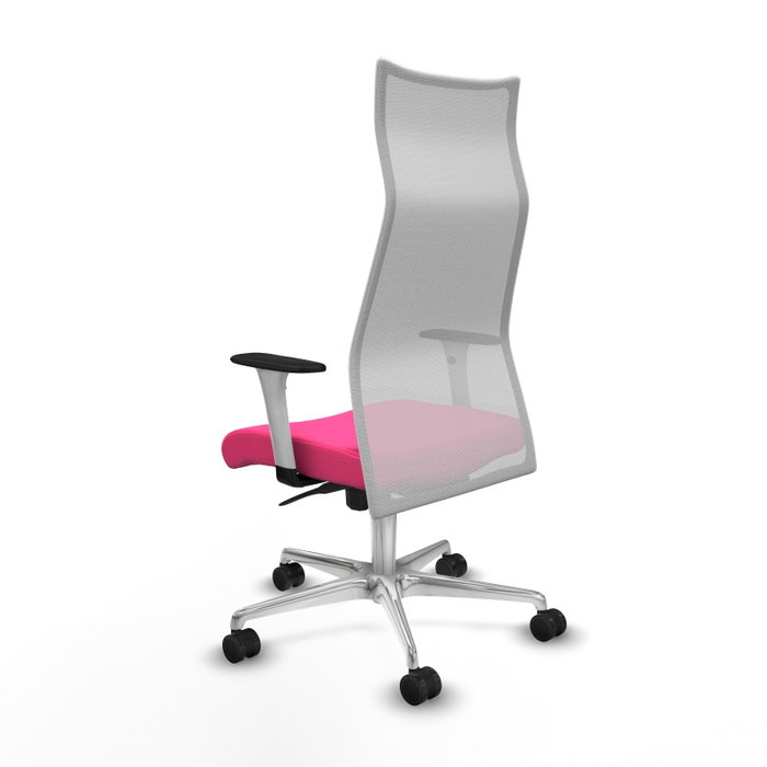Piqueras y Crespo Chaise de Bureau Albacete Rose et Blanc Piqueras y Crespo Chaise de Bureau Albacete Rose et Blanc