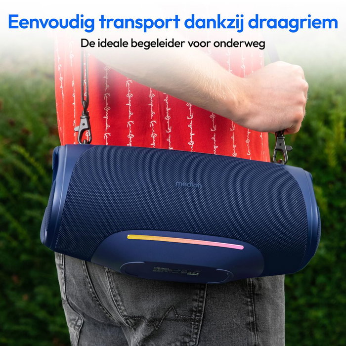 Haut-parleurs bluetooth portables Medion 50077078 Bleu 4 W 50 W Haut-parleurs bluetooth portables Medion 50077078 Bleu 4 W 50 W