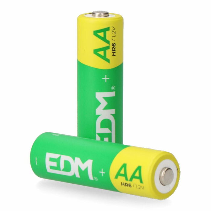 Piles Rechargeables EDM 38721 eco-series aa - hr6 2600 ma 2600 mAh 1,2 V AA Piles Rechargeables (2 Unités)