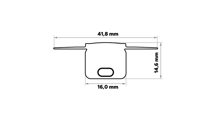 KIMERA HEDE Profilé Aluminium Anodisé Noir avec Diffuseur Opale, Capuchons et Clips de Fixation 2,02 m