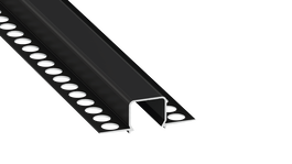 GreenIce Profilé Aluminium KIMERA-MOSSO Anodisé Noir avec Diffuseur Opal