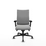 Piqueras Y Crespo Chaise de bureau Albacete confidente, Gris clair, mécanisme Sincro, Accoudoirs 2D
