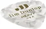 DUNLOP Pack de 12 médiators Genuine Celluloid blanc perlé - Heavy