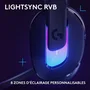 Logitech G Casque Gaming Sans Fil G522 LIGHTSPEED Noir - Son Surround DTS Headphone:X 2.0, Micro Détachable, Rétroéclairage RGB LIGHTSYNC, Autonomie 30h