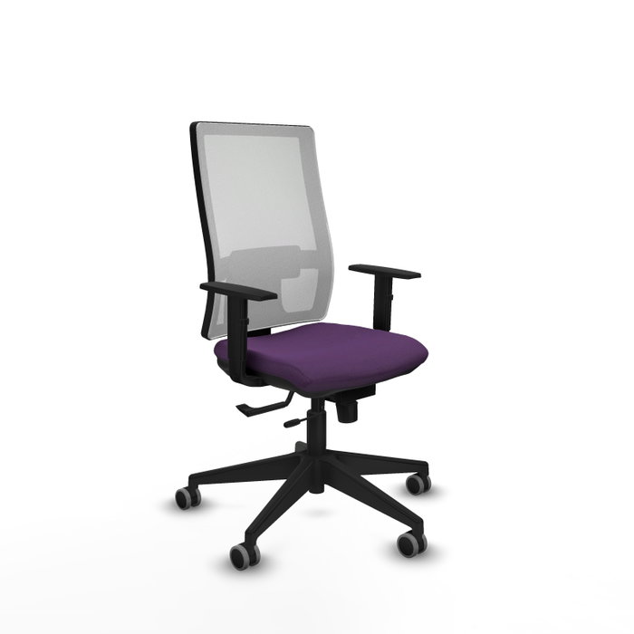 Piqueras y Crespo Chaise de Bureau Horna Violette et Blanche Piqueras y Crespo Chaise de Bureau Horna Violette et Blanche
