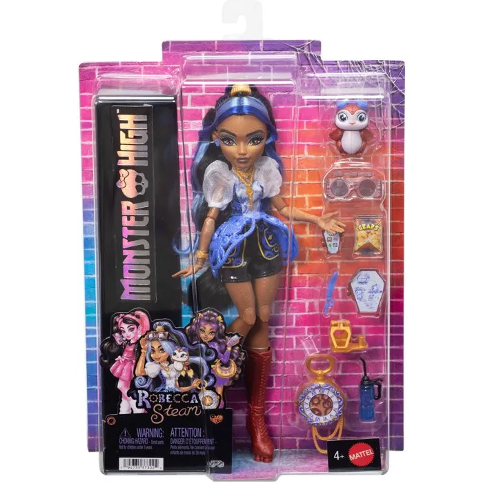 Mattel Monster High Robecca Steam avec accessoires et animal de compagnie Mattel Monster High Robecca Steam avec accessoires et animal de compagnie