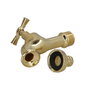 WOLFPACK LINEA PROFESIONAL Grifo Curvo en Laiton Poli avec Raccord 1/2'' - 3/4''