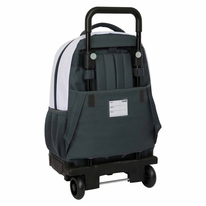 SAFTA Trolley compact Real Madrid 25/26 45cm - Sac à dos amovible, compartiment principal spacieux, poignée supérieure et bandoulière rembourrées