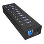 Icy ICY BOX IB-AC6110 Hub USB 3.0 à 10 ports, Noir