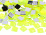 Innspiro Gemas acryliques carrées jaune fluor 12x12 mm, 500 unités