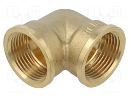 GEBO Coude à 90° Femelle-Femelle G 1" BR en Laiton CW617N
