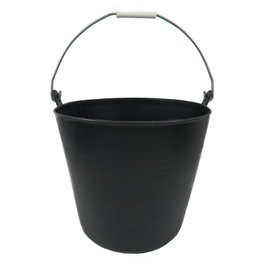 WOLFPACK LINEA PROFESIONAL Seau en plastique noir avec anse 22 litres