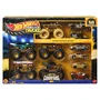 Hot Wheels - Pack de 10 véhicules Trophée des Champions, 5 camions et 6 voitures Monster Truck à collectionner échelle 1/64, jouet pour enfants à partir de 3 ans