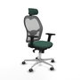 Piqueras y Crespo Chaise de Bureau avec Appui-tête Jorquera 2D086G2 Vert
