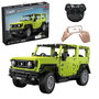 CADA Suzuki Jimny 1:12 App + RC - Voiture radiocommandée programmable via Bluetooth, 4 modes de contrôle, éclairage, 579 pièces - Marque: DEQUBE