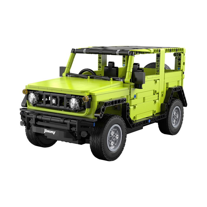 CADA Suzuki Jimny 1:12 App + RC - Voiture radiocommandée programmable via Bluetooth, 4 modes de contrôle, éclairage, 579 pièces - Marque: DEQUBE