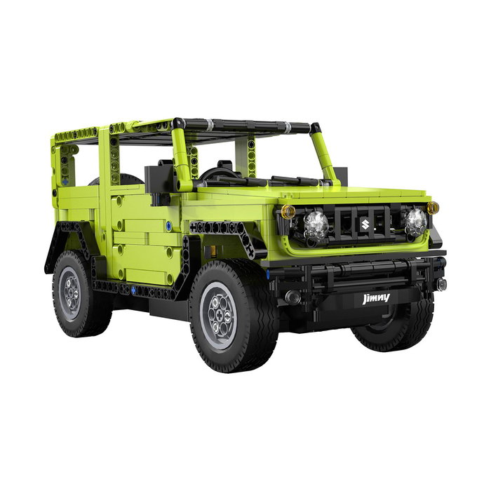 CADA Suzuki Jimny 1:12 App + RC - Voiture radiocommandée programmable via Bluetooth, 4 modes de contrôle, éclairage, 579 pièces - Marque: DEQUBE